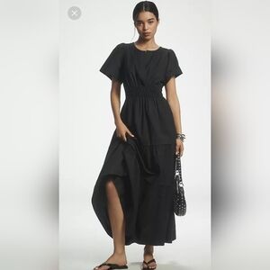 Anthropologie Somerset Black Maxi Dress